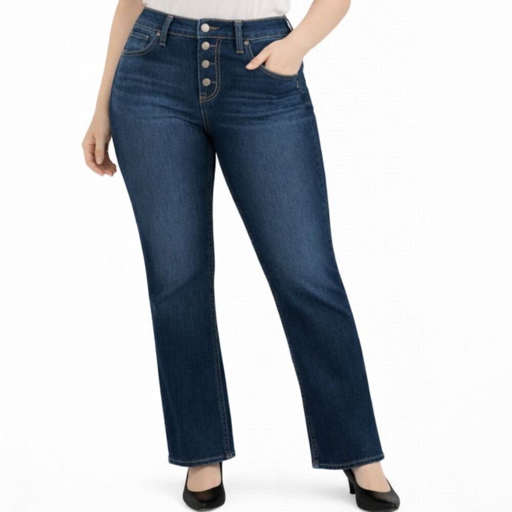 Silver Jeans Co Suki Curvy Mid Rise Slim Bootcut 32